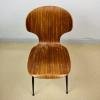 1 of 2 Mid-century dining chair Lulli Chairs by Carlo Ratti for Industria Legni Curvati Lissone Italy 1970s