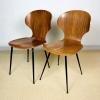 1 of 2 Mid-century dining chair Lulli Chairs by Carlo Ratti for Industria Legni Curvati Lissone Italy 1970s