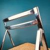 1 of 7 Mid-century folding cane dining chair Italy 1970s italian modern dining chair