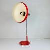 Mid-century red desk lamp Italy 1970s Vintage gooseneck lamp