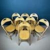 1 of 8 mid-century folding chairs Tric by Achille and Pier Giacomo Castiglioni for BBB Emmebonacina Italy 1970s