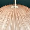 Vintage large pink murano glass chandelier Italy 1970s Mid-century murano pendant lamp