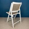 1 of 4 mid-century white folding dining chairs Italy 1970s Vintage italian furniture