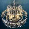 Vintage large crystal chandelier Sijaj Hrastnik Yugoslavia 1970s MCM
