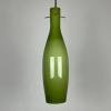 Mid-century green murano glass pendant lamp by Vistosi Italy 1960s