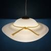 Murano pendant lamp woman's wide-brim-hat Italy 1970s Mid-century italian lighting