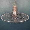 Vintage swirl Murano pendant lamp Italy 1970s Italian modern murano chandelier