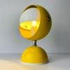Mid-century yellow desk lamp Eyeball Italy 60s Retro lighting Space Age Atomic