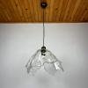 Original murano glass pendant lamp Fazzoletto by AV Mazzega Italy 1950s Vintage italian lighting