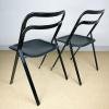 Set of 2 Italian Folding Chairs by Giorgio Cattelan for Cidue, 1970s Mid-century design chair Italian modern Set dining chair