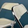 Set of 2 folding chairs Plia by Giancarlo Piretti for Castelli Italy 1970s Italian modern Design Desk Chair diner chair