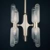 Murano chandelier Torpedo by Carlo Nason for Mazzega Italy 1960s Mid-century italian modern Space age Murano glass and Metal