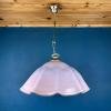 Vintage pink murano glass chandelier Italy 1970s Mid-century murano pendant lamp