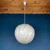 Mid-century cocoon pendant lamp Italy 1960s style Achille Castiglioni