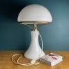 Large classic swirl Murano table lamp Mushroom Italy 1970s Mid-century italian modern