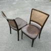 Set of 2 wood dining chairs Austria 1950s Rustic Farmhouse Chair Vintage chair