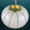 Classic white murano pendant lamp Italy 1970s Italian mid-century modern lighting
