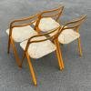 Set of 4 Italian Folding Chairs by Giorgio Cattelan for Cidue, 1970s Mid-century design chair Italian modern Set dining chair