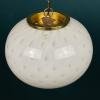 Classic white murano pendant lamp Vetri Murano Italy 1970s Italian mid-century modern lighting