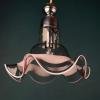 Mid-century Murano glass pendant lamp by Vistosi Italy 1970s pink smoky glass murano chandelier Italian design lighting