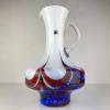 Murano glass hand-cut pitcher by Carlo Moretti Italy 1970s original murano jug