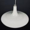 Swirl Murano glass pendant lamp Vetri Murano Italy 1970s White Mid-century Lighting Vintage chandelier