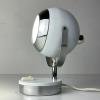 Mid-century white desk lamp Eyeball Italy 60s Retro lighting Space Age Atomic