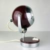 Mid-century cherry desk lamp Eyeball Italy 60s Retro lighting Space Age Atomic