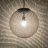 Vintage XL swirled murano glass pendant lamp La Murrina Italy 1970s Mid-century modern italian lighting