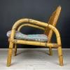 Bamboo armchair Italy 1950s Italian vintage garden furniture Mid-century interior Wicker Rattan Armchair