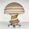 Murano Vetri swirl mushroom table lamp Italy 1970s