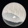 White murano ball pendant lamp Italy 1960s Vintage globe spherical chandelier