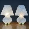 Pair of classic murano table lamps Mushroom Vetri Murano 004 Italy 1970s Italian Modern Retro home decor