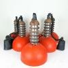 Red retro lamps