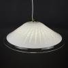 Vintage swirl Murano glass pendant lamp Italy 1970s White Mid-century Lighting Vintage chandelier