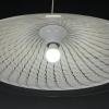 Vintage swirl Murano glass pendant lamp Italy 1970s White Mid-century Lighting Vintage chandelier