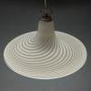 Classic swirl Murano glass pendant lamp Vetri Murano Italy 70s