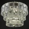 Vintage large crystal chandelier Italy 1960s
