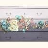 Vintage painted cottage chest of drawers
