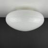 Classic swirl white murano glass ceiling or wall lamp Vetry Murano 022 by Venini Italy 1970s Retro home decor