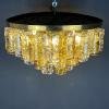 Murano chandelier Italy 1960s Mid-century modern italian lighting 36 murano glass plates